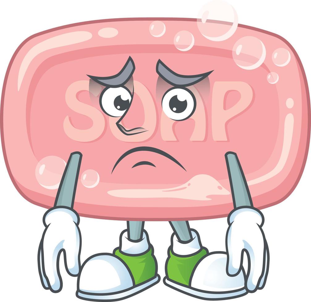 Pink soap Cartoon character vector