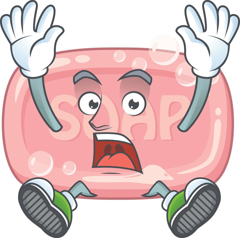 Pink soap Cartoon character vector