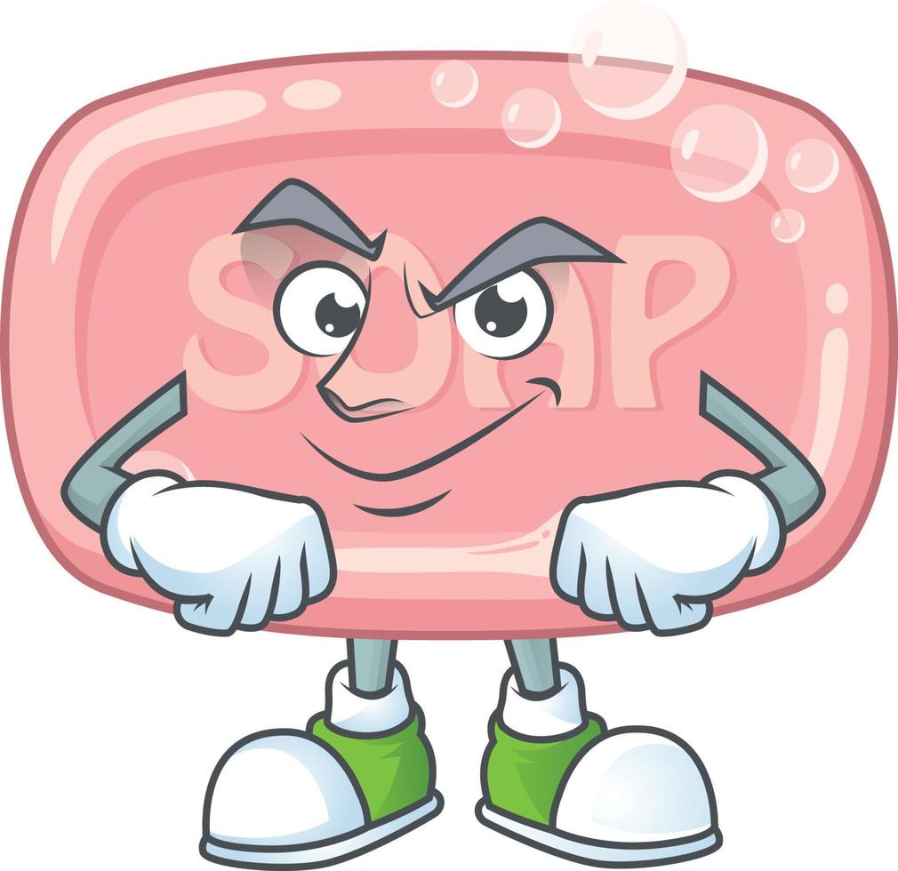 Pink soap Cartoon character vector