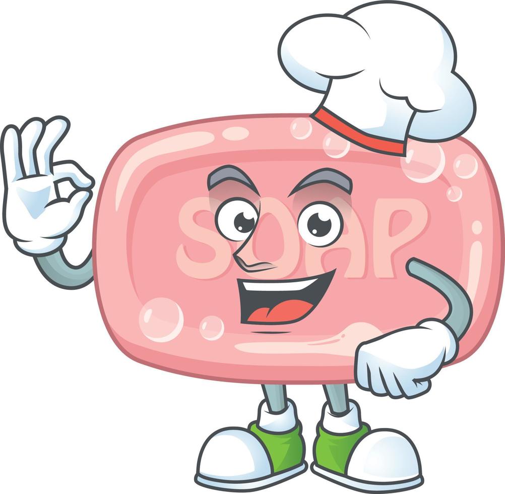 Pink soap Cartoon character vector