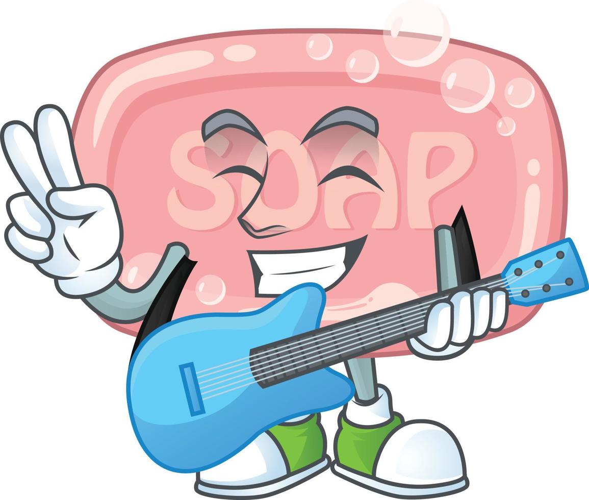 Pink soap Cartoon character vector