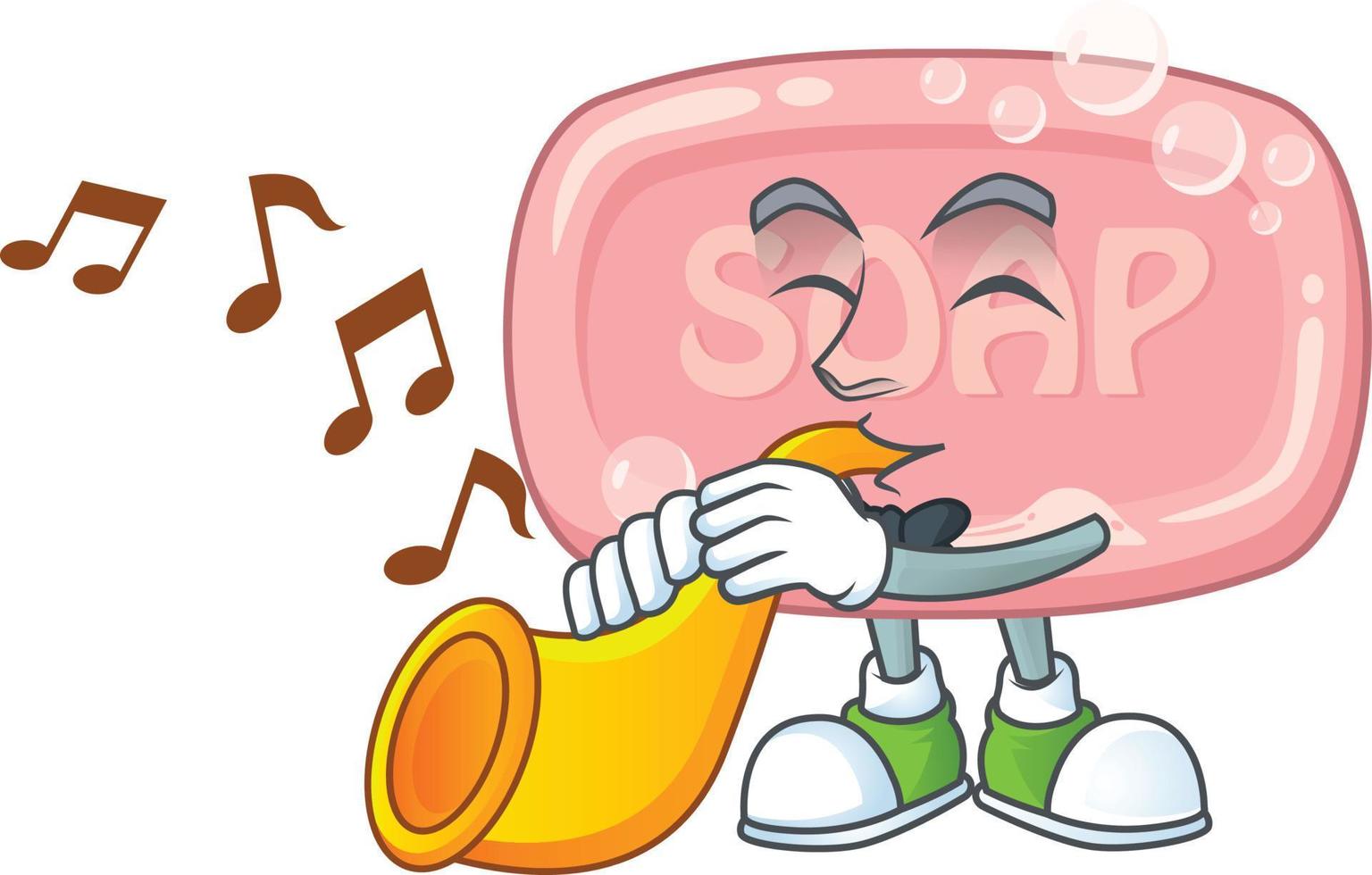 Pink soap Cartoon character vector