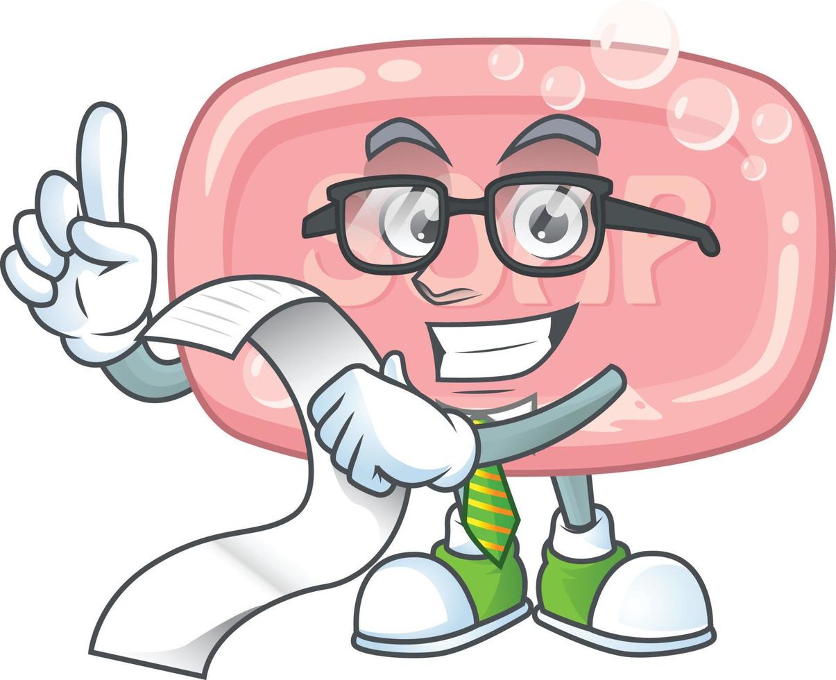 Pink soap Cartoon character vector