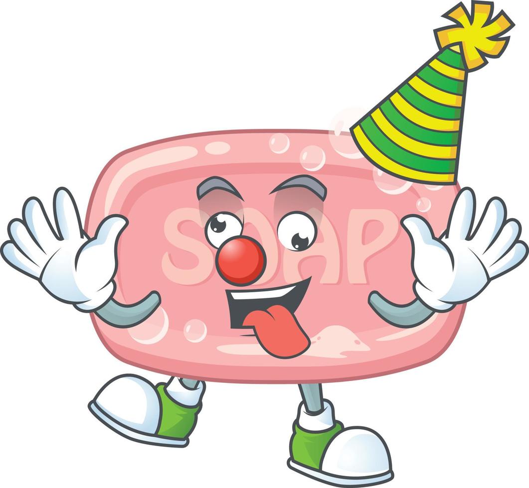 Pink soap Cartoon character vector