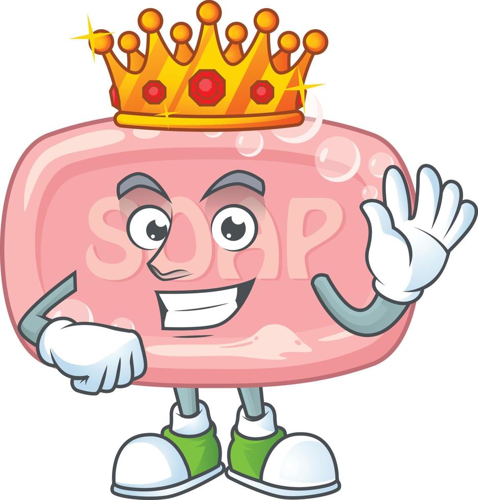 Pink soap Cartoon character vector