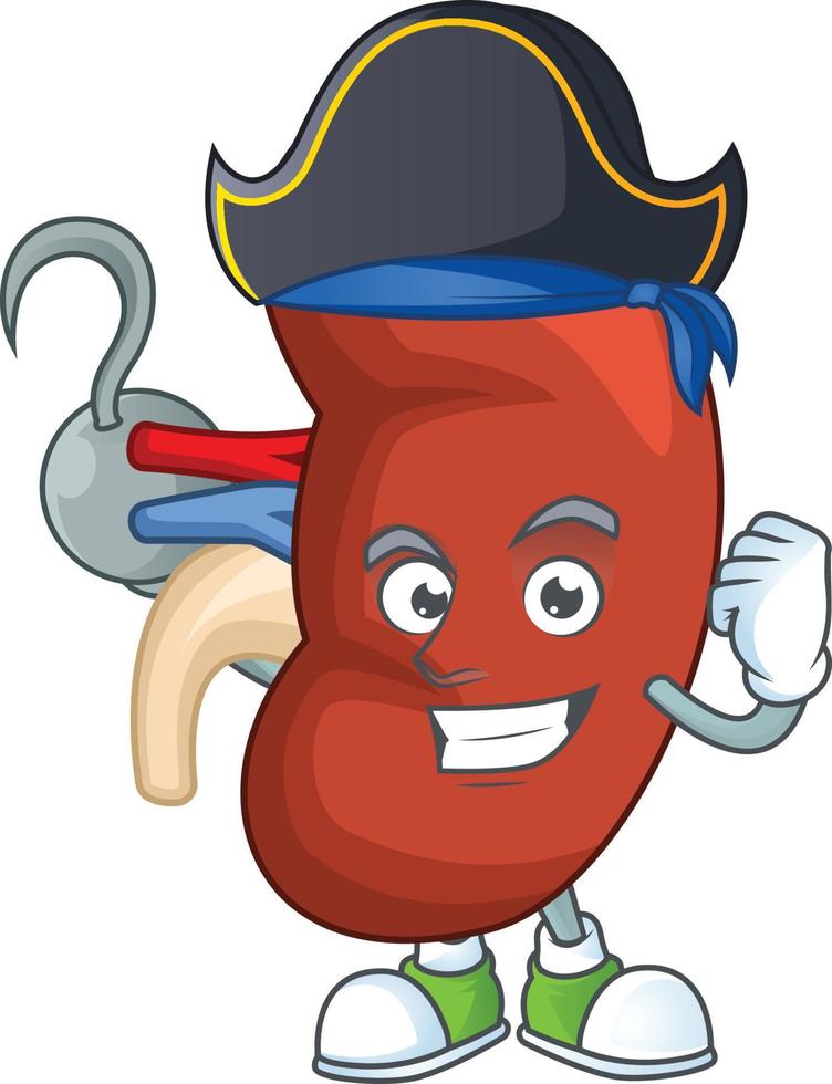 Right human kidney Cartoon character vector