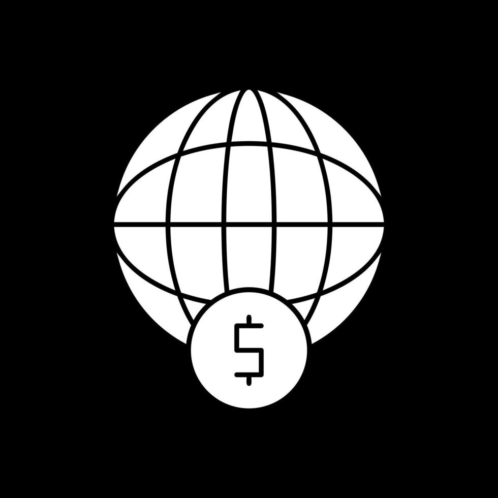 diseño de icono de vector financiero mundial