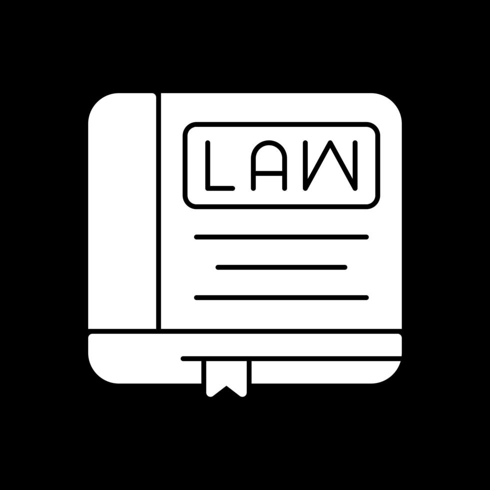 Law Book Vector Icon Design