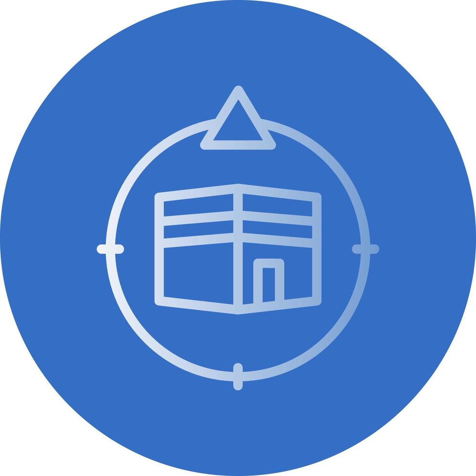 Qibla Direction Vector Icon Design