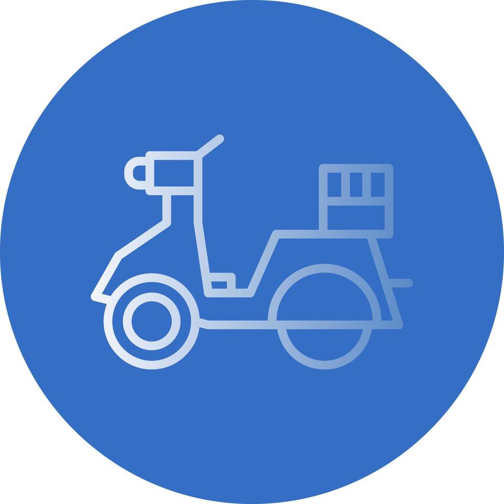 Delivery Scooter Vector Icon Design