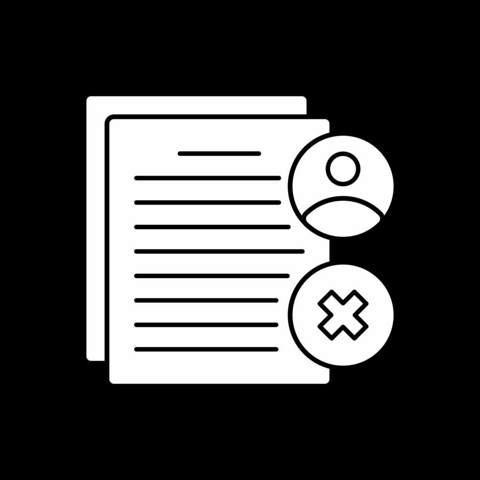 Rejected Vector Icon Design