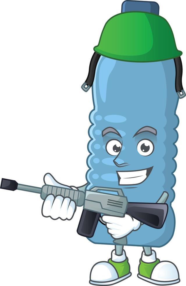Mineral bottle Cartoon character vector