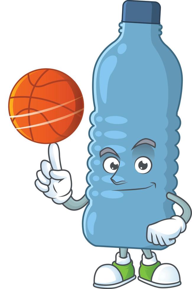 Mineral bottle Cartoon character vector