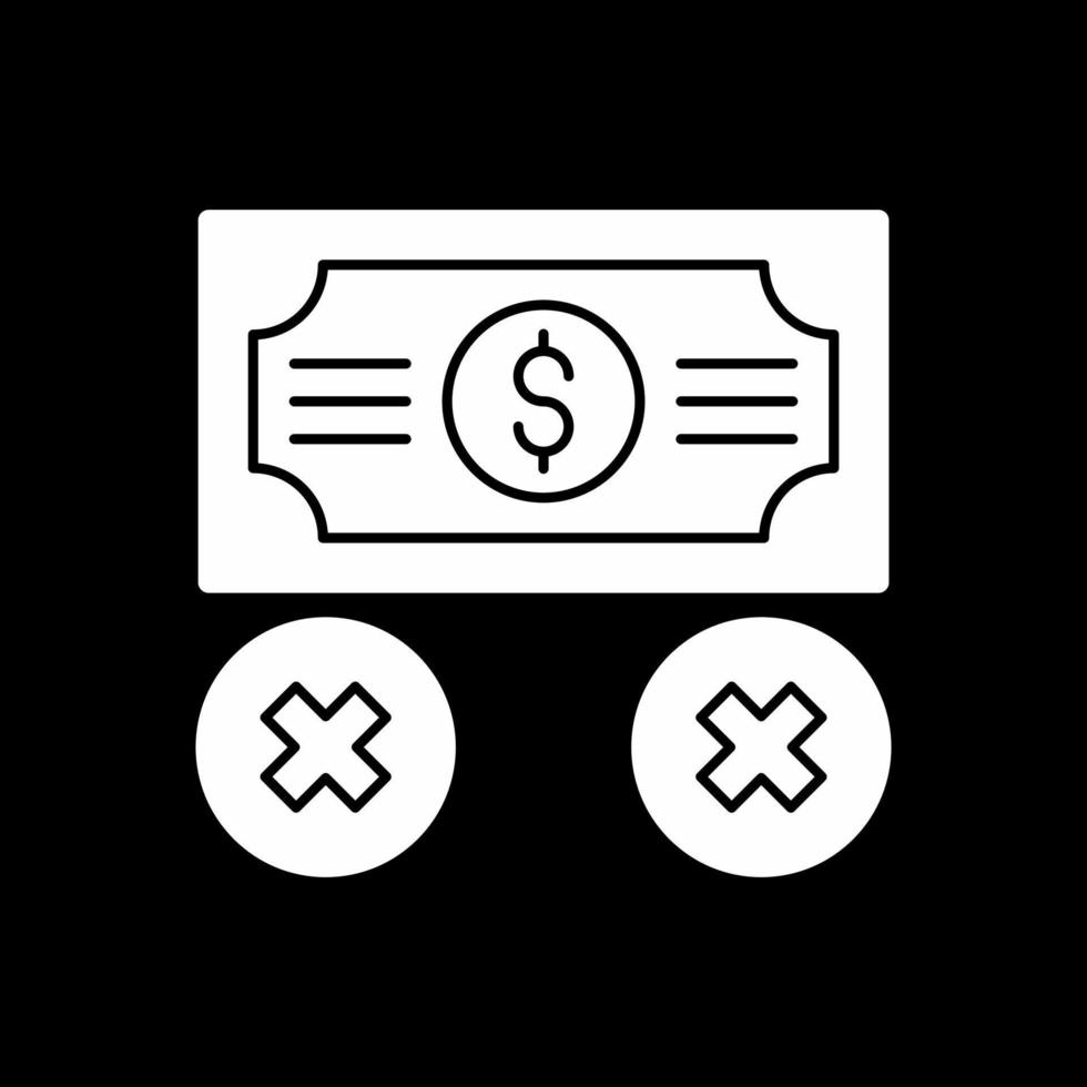 No Money Vector Icon Design