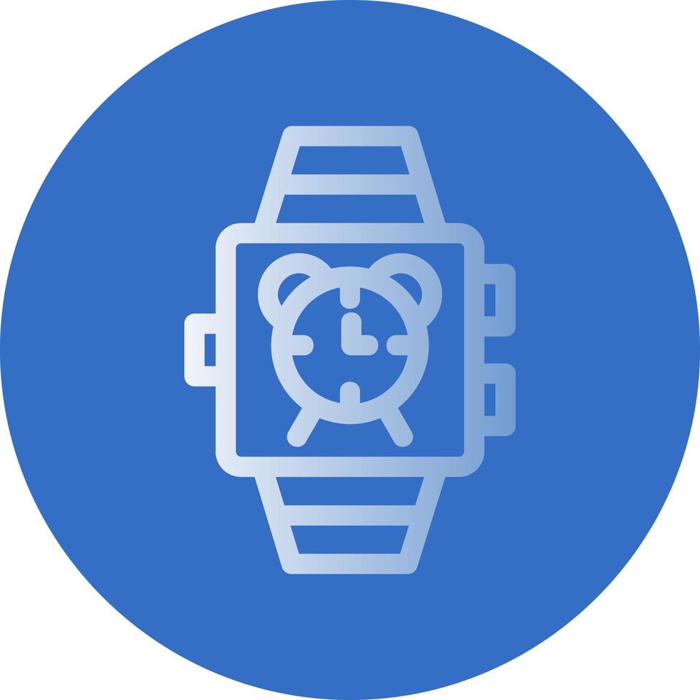 Smartwatch Alarm Vector Icon Design