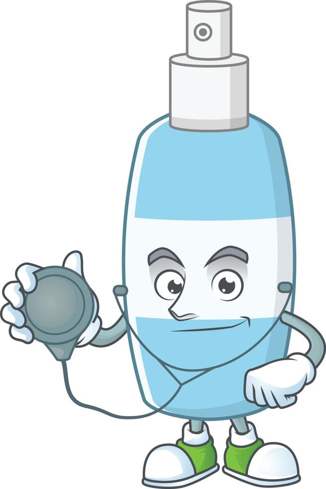 Spray hand sanitizer Cartoon character vector