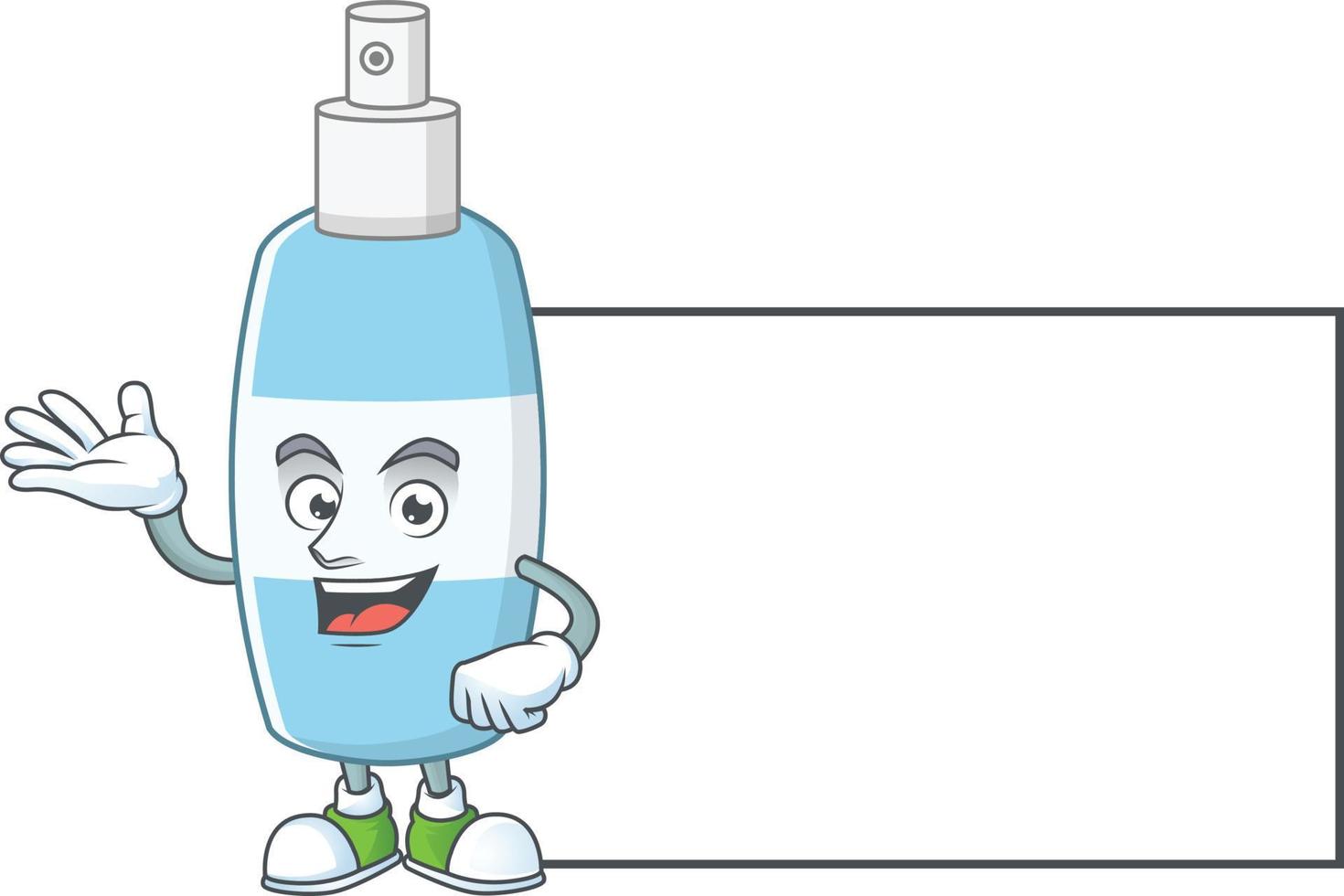 Spray hand sanitizer Cartoon character vector