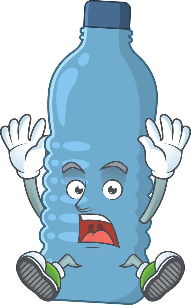 Mineral bottle Cartoon character vector