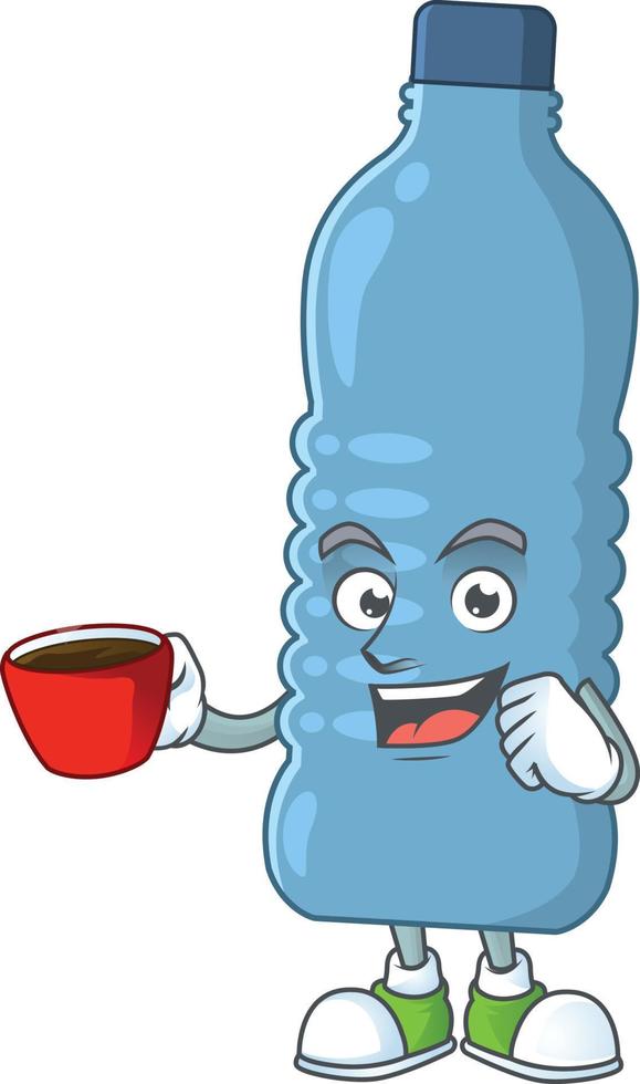 Mineral bottle Cartoon character vector