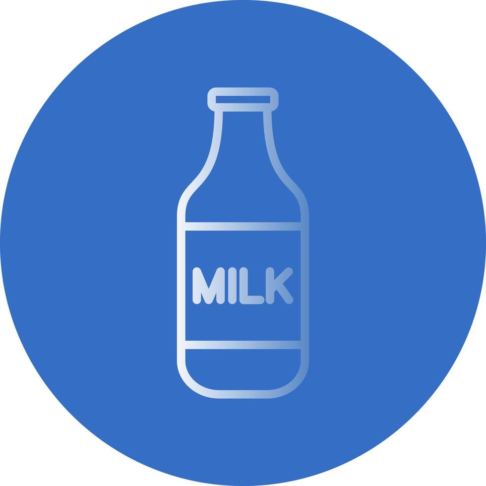 Milk Bottle Vector Icon Design