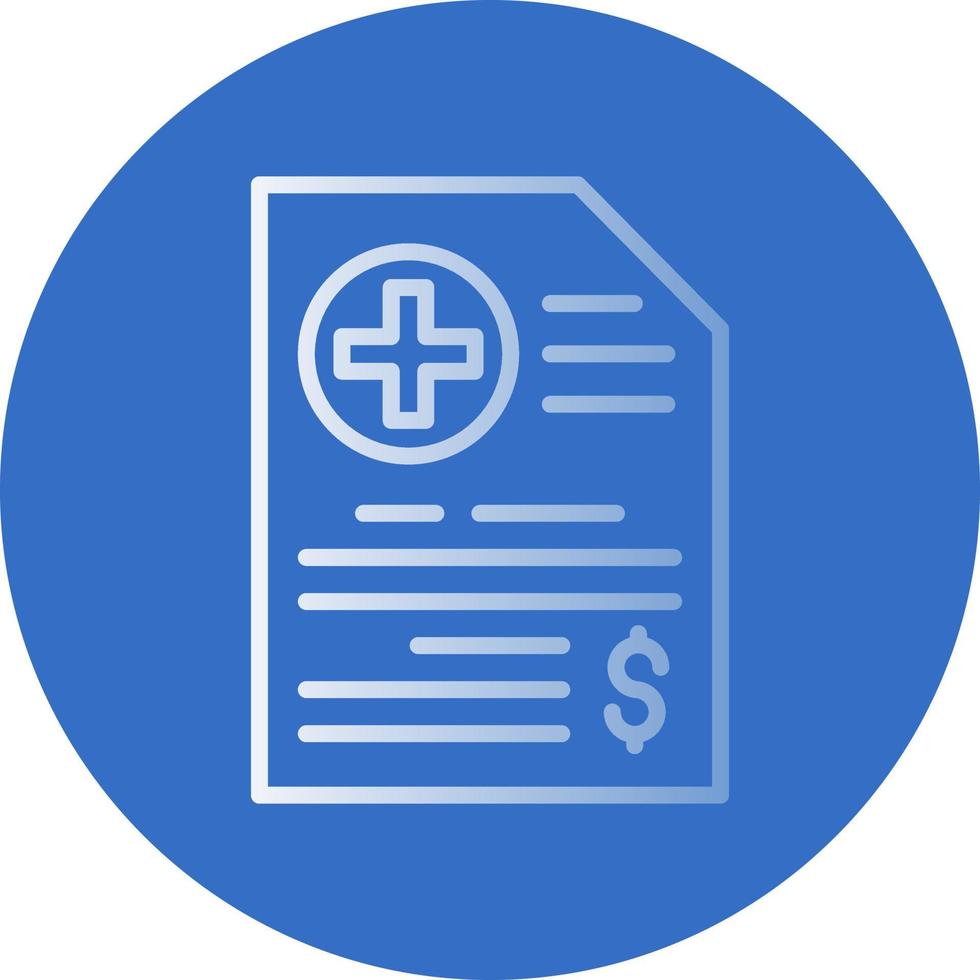 Medical Bill Vector Icon Design