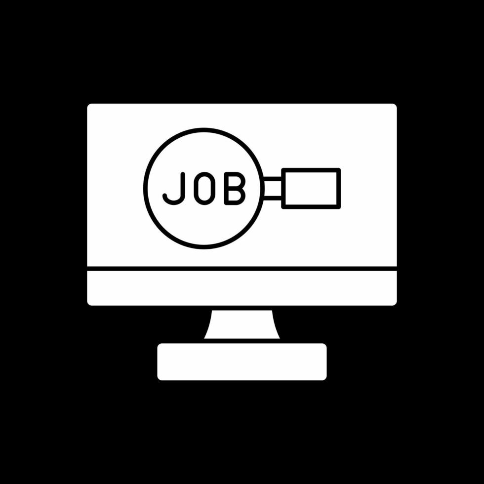 Job Search Vector Icon Design