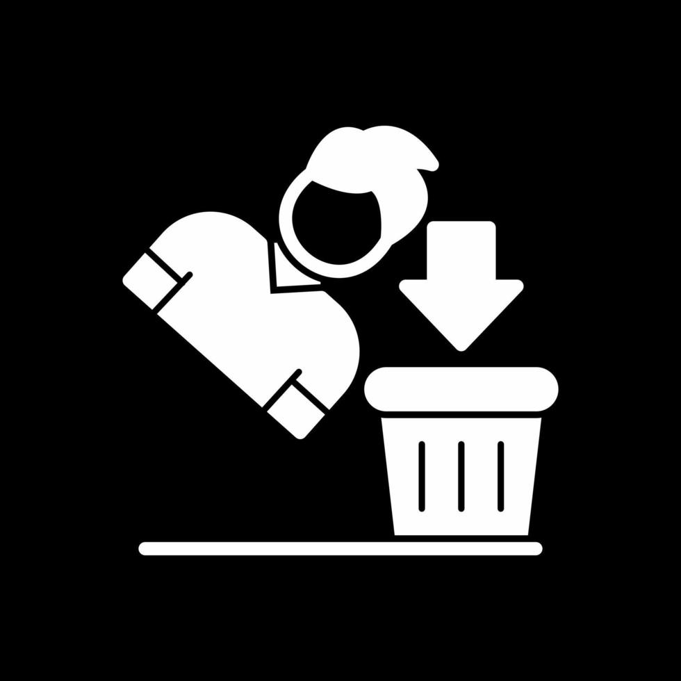 Thrown Away Vector Icon Design