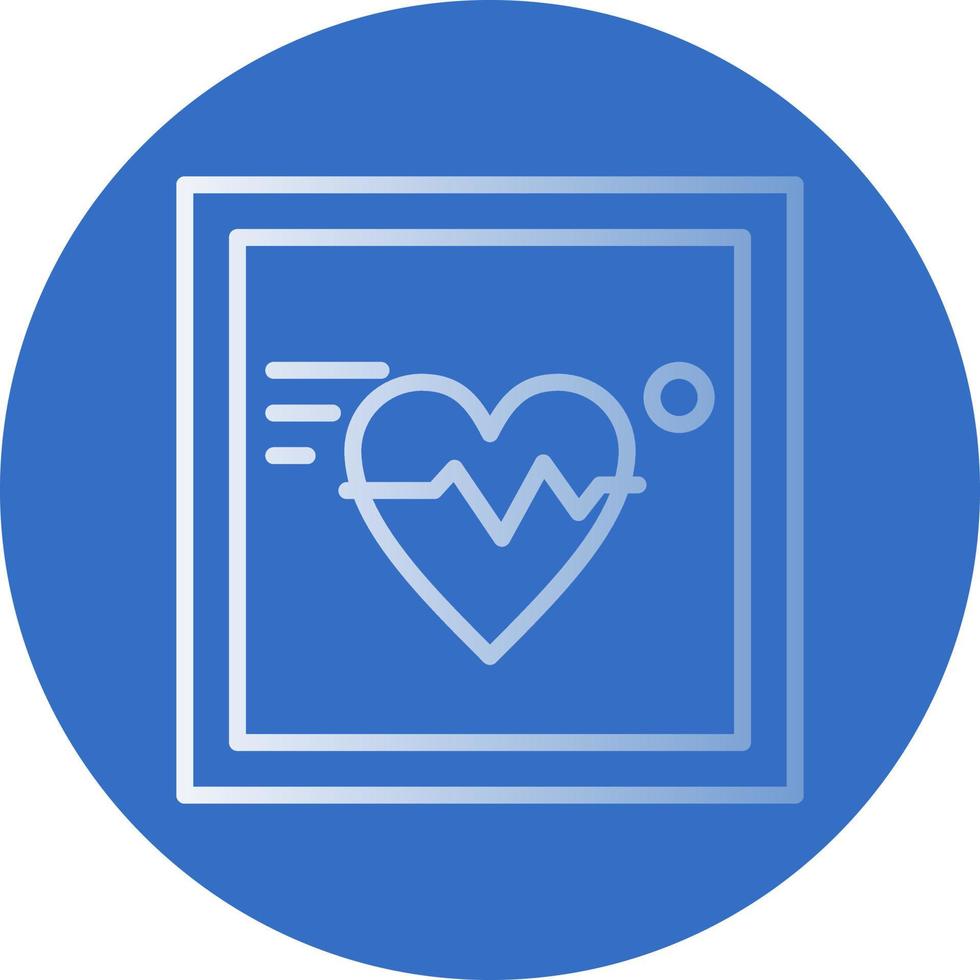 Electrocardiogram Vector Icon Design