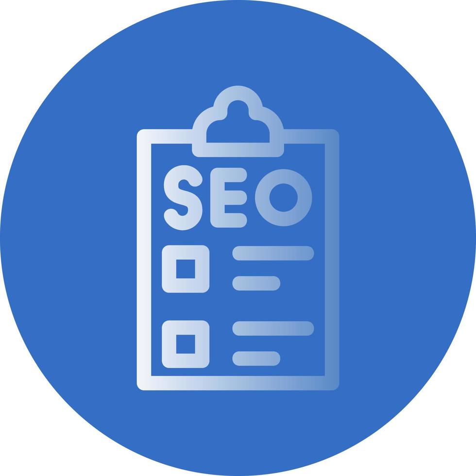 diseño de icono de vector de lista de verificación seo