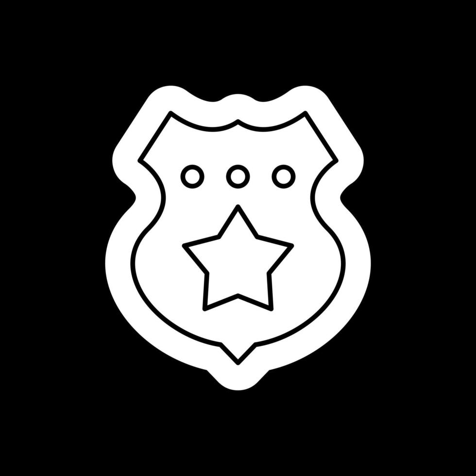 Police Badge Vector Icon Design