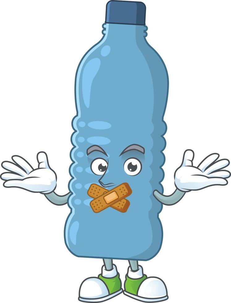 Mineral bottle Cartoon character vector