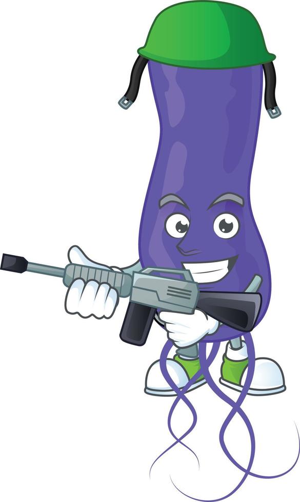 Cartoon character of blue spirila vector