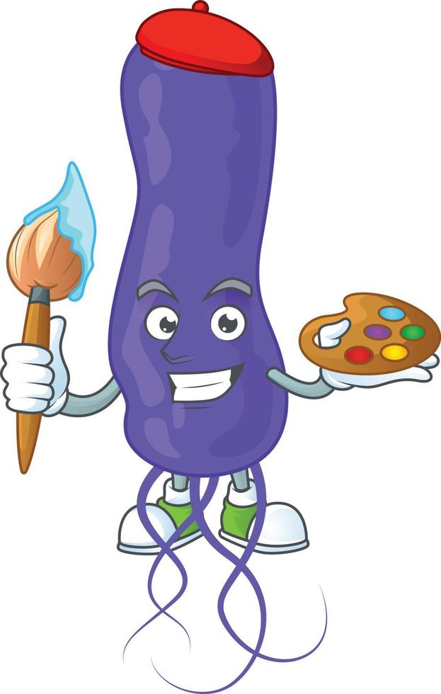 Cartoon character of blue spirila vector