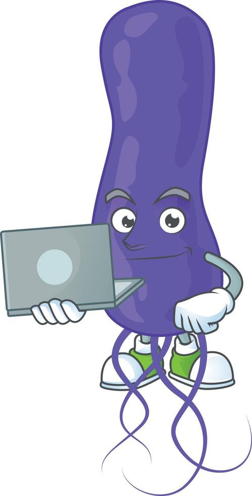 Cartoon character of blue spirila vector