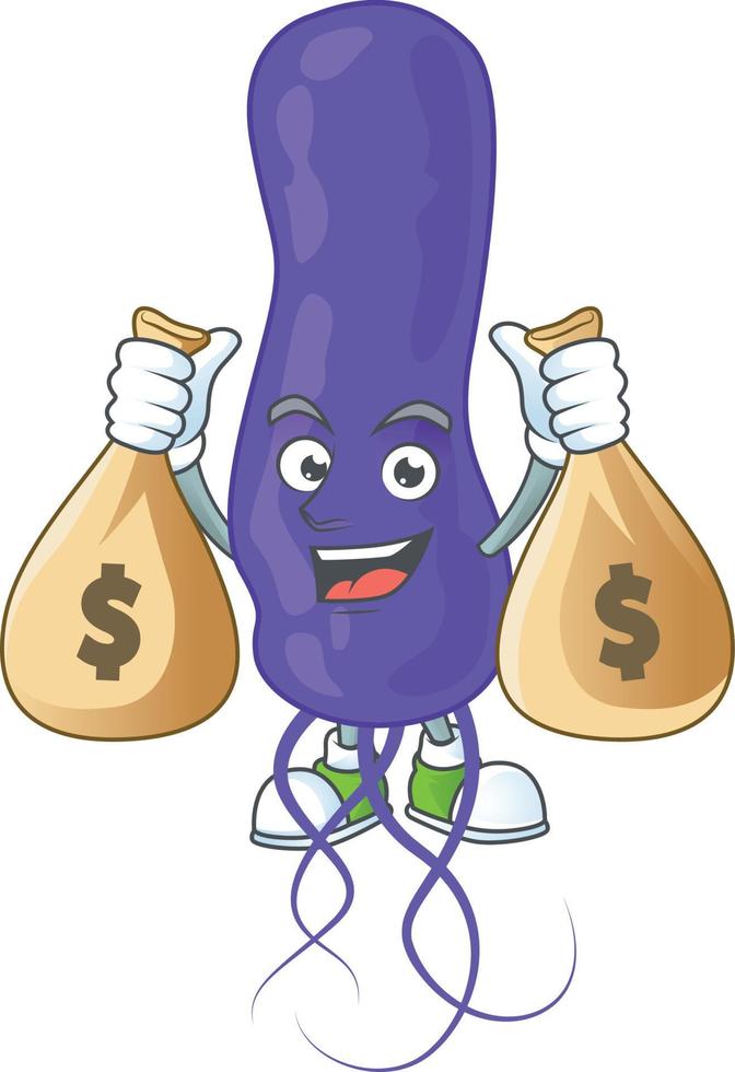 Cartoon character of blue spirila vector