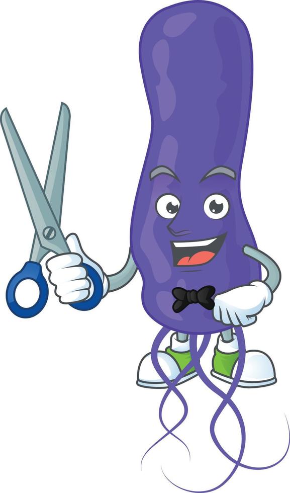 Cartoon character of blue spirila vector