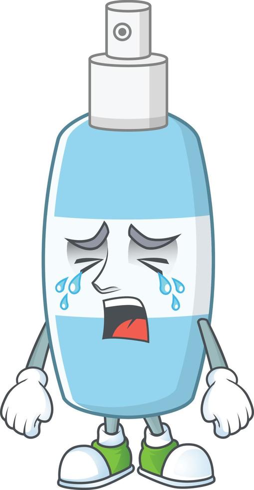 Spray hand sanitizer Cartoon character vector