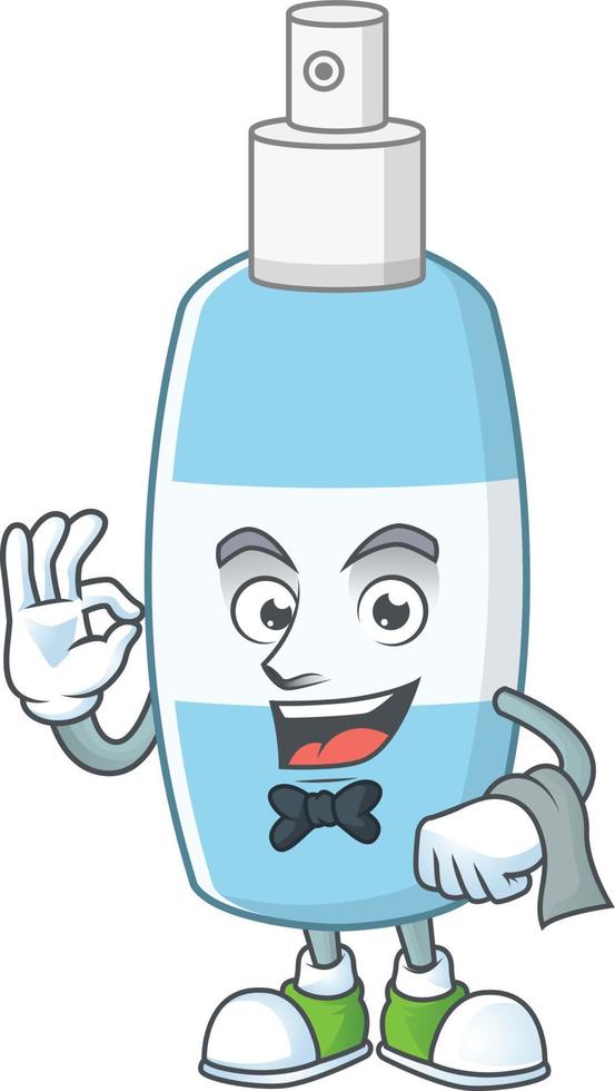 Spray hand sanitizer Cartoon character vector