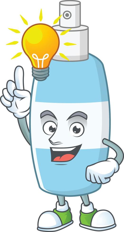 Spray hand sanitizer Cartoon character vector