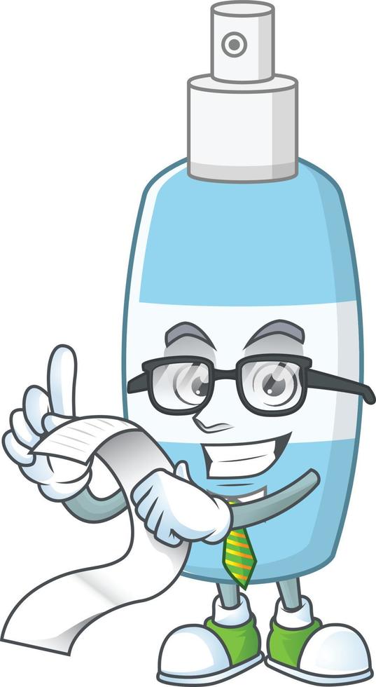 Spray hand sanitizer Cartoon character vector