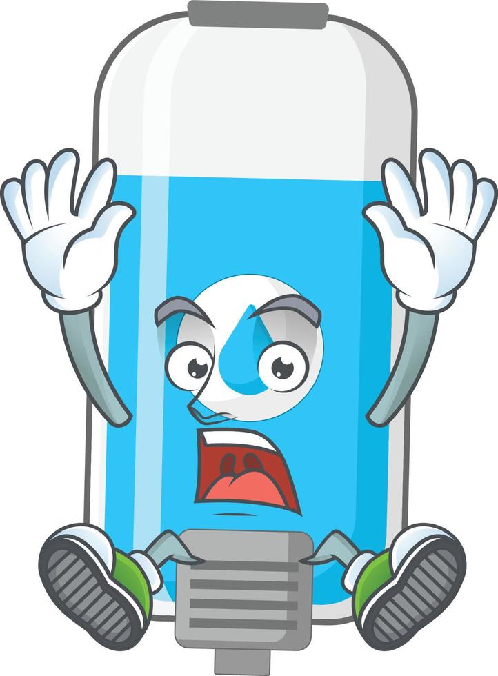 Wall hand sanitizer Cartoon character vector