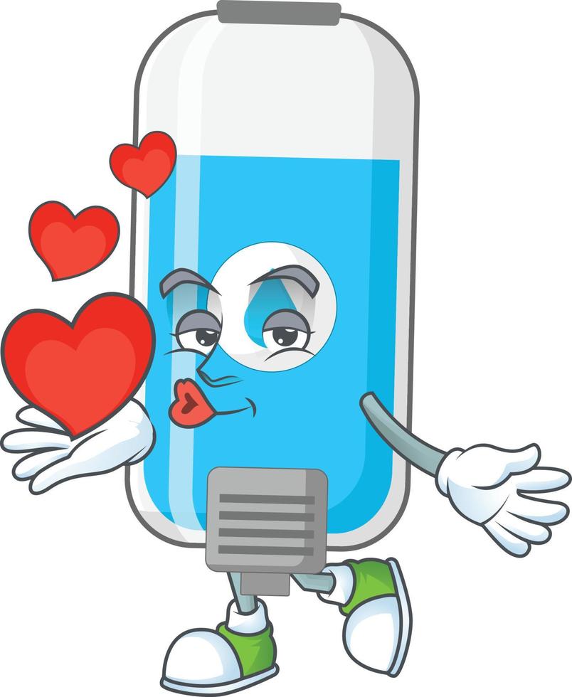 Wall hand sanitizer Cartoon character vector