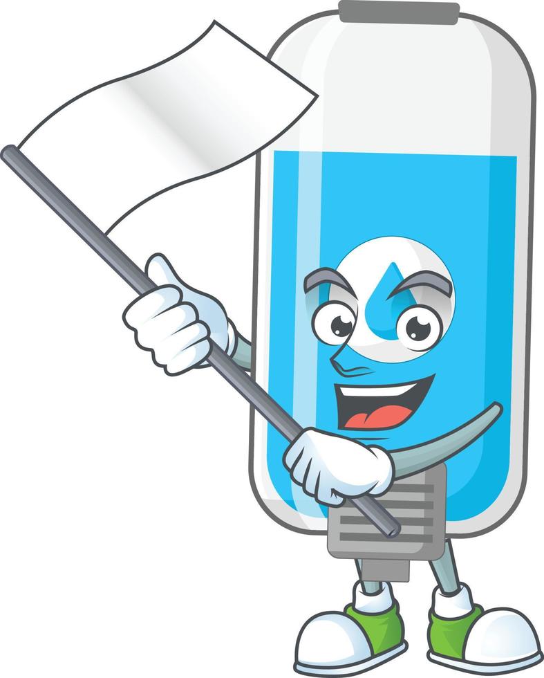 Wall hand sanitizer Cartoon character vector