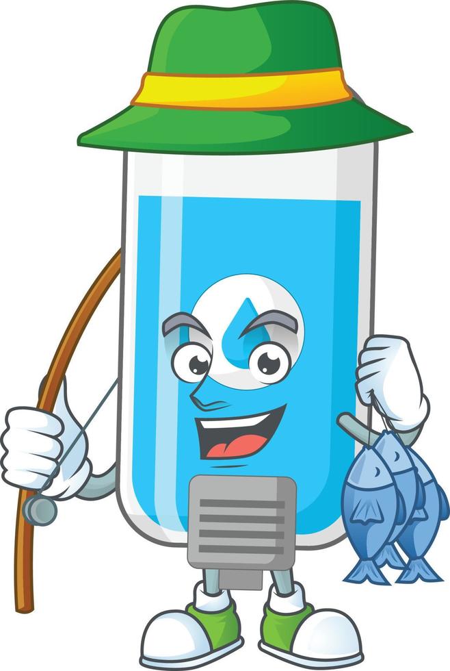 Wall hand sanitizer Cartoon character vector