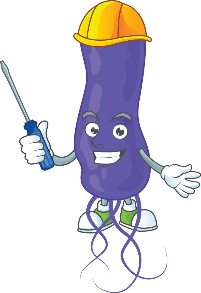 Cartoon character of blue spirila vector