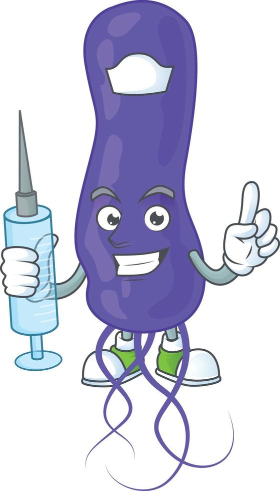 Cartoon character of blue spirila vector