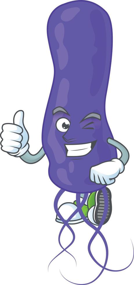 Cartoon character of blue spirila vector