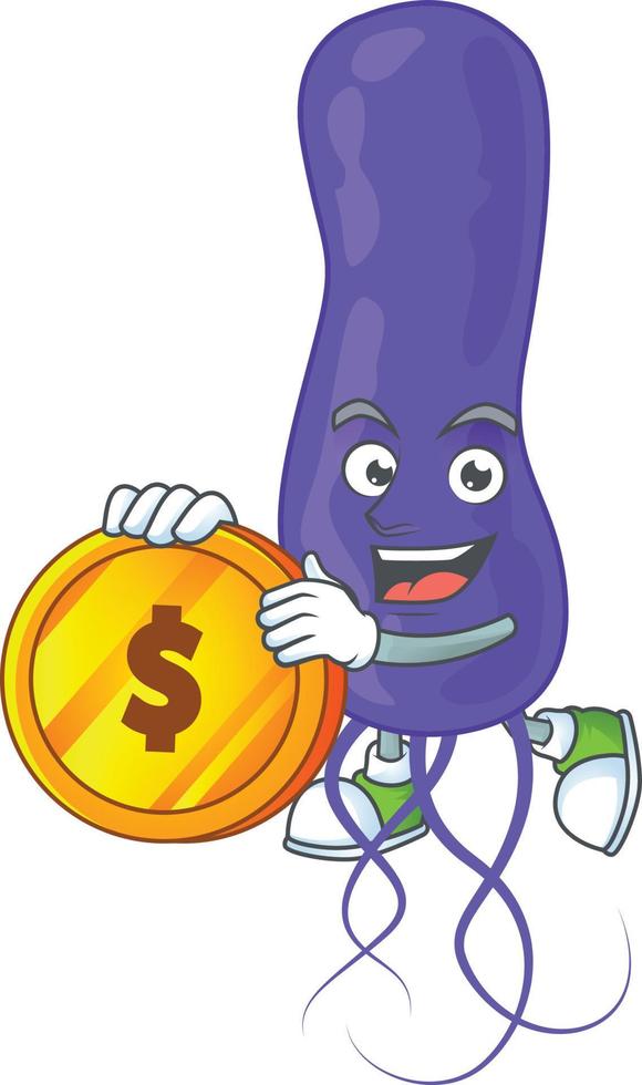 Cartoon character of blue spirila vector
