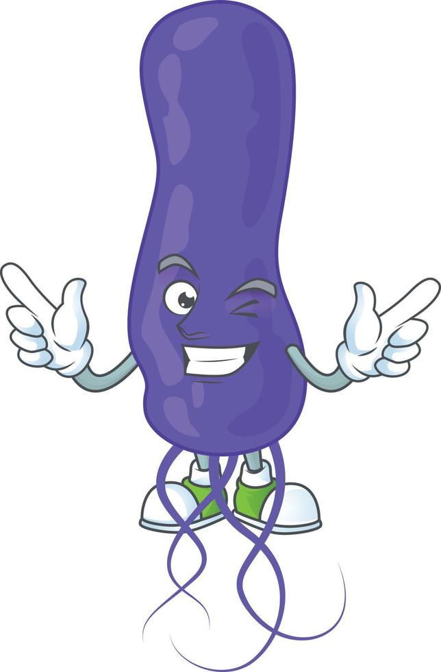 Cartoon character of blue spirila vector