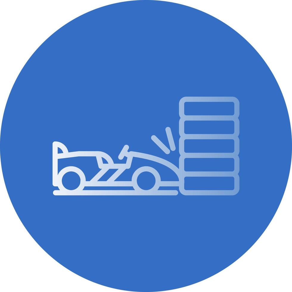 Race Accident Vector Icon Design